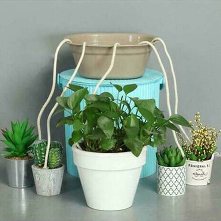 Deyuer 10Pcs Self Watering Wick String Capillary Effective Potted Self-Watering Stable Dripping Wicking String for Home White