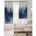 thumbnail image 2 of Navy Blue Ombre Forest Kitchen Curtains Watercolor Abstract Art Tree Cafe Short Curtains for Bathroom Blackout Window Curtain Grommet Small Window Treatment Drapes for Bedroom Living Room 42"x45"x2, 2 of 9