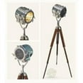 thumbnail image 2 of Thor Instruments Vintage Nautical Copper Spot Light Searchlight Tripod Floor Lamp Home Decor Rustic Vintage Home Decor Gifts, 2 of 2