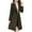Army Green, variant on ATOYSOY Long Sleeve Woolen Outwear Loose Business Jackets with Pockets for Women Overcoats Workout Open Front Shackets Winter Trendy Casual Trench Coat Green XXL