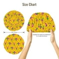 thumbnail image 5 of Rateoe Mardi Gras Crayfish and Fleur de lis Pattern Silk Satin Hair Bonnet for Sleeping, Adjustable Sleep Cap Turban for Women , Curly Straight Hair Long Large Braid, 5 of 6