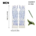 thumbnail image 4 of Tignapoo Traditional Chinese Acupressure Socks with Massage Tools for Men and Women - White & Blue Polyester Fiber Socks with Trigger Point Massage Sticks, 4 of 6