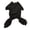 Black, variant on Dog And Cats Universal Fashionable Pajamas For Pet