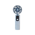 thumbnail image 2 of This Portable Five Speed Rechargeable USB Folding Handheld Fan With Digital Display Is Suitable For Schools Home And Outdoor Use, 2 of 6