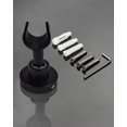 thumbnail image 3 of ZHAOCHENG Soporte para cabezal de ducha de pared de acero inoxidable SUS304, soporte para cabezal de ducha ajustable, negro mate, A13021B, 3 of 5