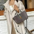 thumbnail image 3 of MMYGU Suede Bags for Women Fall Purse Suede Shoulder Handbag Satchel Bag Brown Suede Purse Stylish Top-handle Bag, 3 of 6