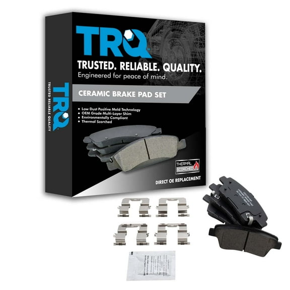 TRQ Rear Posi Ceramic Disc Brake Pad Kit Set for Genesis G80 New BFA15180
