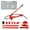 Red#57, variant on Car Jack 4 Ton Porta Power Kit, Portable Hydraulic Jack with Oil Hose, Auto Body Frame Repair Kit with Storage Case for Car Repair, Truck, Farm,Bottle Jack