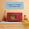 thumbnail image 4 of COMFEE' CM-M093ARD Retro Microwave with 9 Preset Programs, Fast Multi-stage Cooking, Turntable Reset Function Kitchen Timer, Mute Function, ECO Mode, LED digital display, 0.9 cu.ft, 900W, Red, 4 of 10
