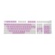 thumbnail image 1 of Juego de teclas de teclado mecánico 108 piezas Teclas de teclado Fácil de instalar Teclas retroiluminadas de dos colores para teclados mecánicos 104 Blanco Púrpura Claro CUTICAT Teclas, 1 of 8