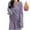 Purple, variant on Chiccall Women's Pajama Tops Fuzzy Textured Warm Pullover Tops Crew Neck Sweater Sleepwear without Pants