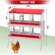 thumbnail image 2 of Cajas Nido para Gallinas, Caja Metálica con 6 Compartimentos, Percha, Tapa Segura, Versátil para Montaje en Pared o Independiente, 2 of 7