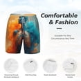 thumbnail image 5 of Lsque Mens Swim Trunks Surreal Body Art Pattern - Bathing Suit Compression Liner - Beach Swim Shorts Swimwear - (S-3XL) - Stretch Quick Dry -3X-Large, 5 of 9