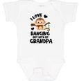 thumbnail image 3 of Inktastic Monkey I Love Hanging out with My Grandpa Boys or Girls Baby Bodysuit, 3 of 5