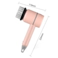 thumbnail image 2 of Cepillo De Limpieza Cepillo de limpieza eléctrico USB Inalámbrico Limpiaparabrisas giratorio de 360 ​​​​grados (Rosa) Tmvgtek Libre de BPA, 2 of 9