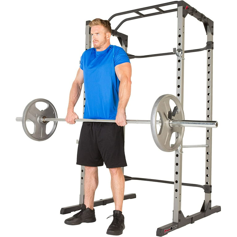 Fitness Reality Power Cage with Optional Attachments | Squat and Bench Rack  Combos | ASTM Tested 800 lbs Capacity