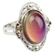 thumbnail image 3 of La joyería de la aleación del de plata se descolora la regala para / el jinwen Mood Ring, 3 of 8