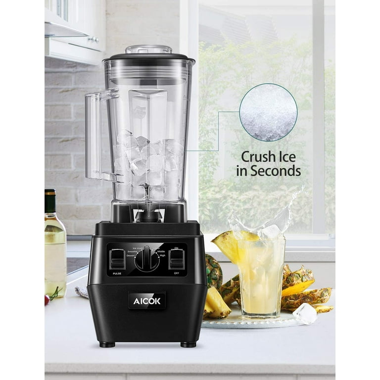 Aicok Professioinal Blender, Countertop Blender with 1400W,72oz Dishwasher  BPA Free Tritan Pitcher, Durable Smoothie Blender for Shakes,Ice Crushing,  Frozen Drinks, Soup Maker 