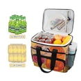 thumbnail image 2 of FORMRS Insulated Cooler Bag 24 Cans Capacity Soft Leakproof Lunch Box with Side Pockets, Orange Abstract Floral, 2 of 7