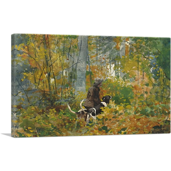 ARTCANVAS On the Trail 1892 Canvas Art Print by Winslow Homer - Size: 40" x 26" (0.75" Deep)