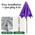 thumbnail image 6 of Plant Umbrellas for Outdoor Plants 9.8x1.6x1.2 Inch,Small Sun Shade for Potted Plants, Flower Beds, Balcony Purple, 6 of 6