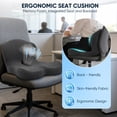 thumbnail image 4 of AMTPM Seat Cushion with Lumbar Support - L-Shaped Ergonomic Memory Foam Office Chair Cushion for Long Hours, Car Seat & Home Office (Dark Gray), 4 of 8