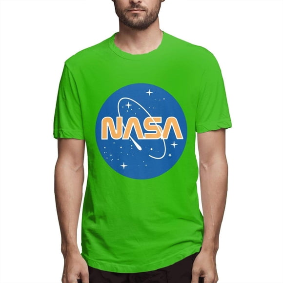 Camisa GTUGHDK para hombre, retro, vintage, verde de la NASA