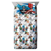 Avengers 849571 Retro Full Sheet Set, Multi Color - 4 Piece