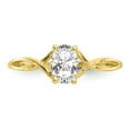 thumbnail image 5 of Primal Gold 10 Karat Yellow Gold Genuine White Topaz Birthstone Ring, 5 of 7