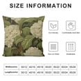 thumbnail image 5 of PRATYUS Vintage Victorian White Hydrangea Floral Throw Pillow Covers Pillowcase for Bedroom Aesthetic Cushion Cover Home Decor Dormitory College Living Room Bed Sofa Couch 18x18in, 5 of 5