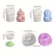 thumbnail image 4 of Juego de 4 moldes de silicona con forma de muñeco de nieve para aromaterapia, velas, kit de manualidades de decoración 3D, perfecto para la decoración creativa del hogar, 4 of 5