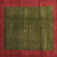 thumbnail image 1 of Ahgly Company Indoor Square Abstract Brown Contemporary Area Rugs, 4' Square, 1 of 4