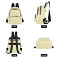 thumbnail image 2 of JIALIOU Mini Backpack Purse for Women Quilted Casual Daypack Small Travel Shoulder Bag, Pale Yellow, 2 of 7