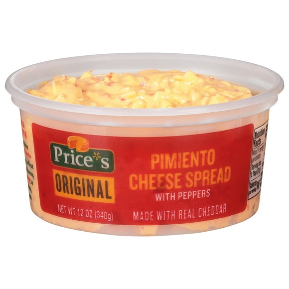 Price's Original Flavored Pimiento Cheese Spread, 12 oz., Tub, Refrigerated