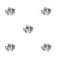 thumbnail image 1 of Qarigey 50 piezas Broche Base Broches portátiles Malla Disco Shell Surtido Kit Fabricación de joyas Artesanía hecha a mano Plata Type2 NO2, 1 of 6