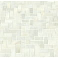 thumbnail image 4 of Greecian White Herringbone Pattern 12 in. x 12 in. x 10 mm Polished Marble Mesh-Mounted Mosaic Tile (9.4 sq. ft. / case), 4 of 5