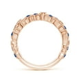 thumbnail image 2 of ANGARA Natural Nature Inspired Round Blue Sapphire & Diamond Vine Ring in 14K Rose Gold for Women (Size-1.5mm) | September Birthstone, Anniversary, Jewelry Gift for Women | Natural Blue Sapphire Ring, 2 of 10