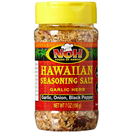 Noh Foods of Hawaii, Hawaiian Seasoning Salt, Garlic Herb, 7 oz