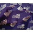 thumbnail image 4 of oneOone Silk Tabby Fabric Fish Block Printed Fabric 1 Yard 42 Inch Wide, 4 of 4
