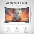 thumbnail image 4 of KLL Starry Sky Cute Horse Pattern Silk Pillowcase for Hair and Skin Standard Size 20"X 30" Soft Breathable Pillow Covers for Sleeping, 4 of 6