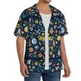 thumbnail image 2 of Kdxio Men'S Hawaiian Shirt For Men Short Sleeve Shirt Colorful Space Summer Casual Holiday Beach Button Down T-Shirts, 2 of 5