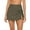 Green, variant on Charmo Womens High Waisted Split Swim Skirt Ruched Drawstring Skirted Swim Bottoms with Built-in Brief