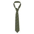 thumbnail image 2 of Xecao Dinosaur Skeleton Print Tie For Men Necktie Woven Jacquard Neck Ties,Classic Men's Tie, 2 of 7