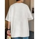 thumbnail image 2 of [Machine Washable Summer Tee] Men's Cotton T-Shirt with Letter Print - Casual, Loose Fit Short Sleeve Tee for Summer, Machine Washable, 2 of 6