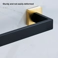 thumbnail image 1 of stanreset 1/2/3/5 Bathroom Hardware Set Stainless Steel Towel Bar Ring Paper Holder Multifunction Robe Hook Modern Style Rack Kit Black hook 1 Pc, 1 of 6