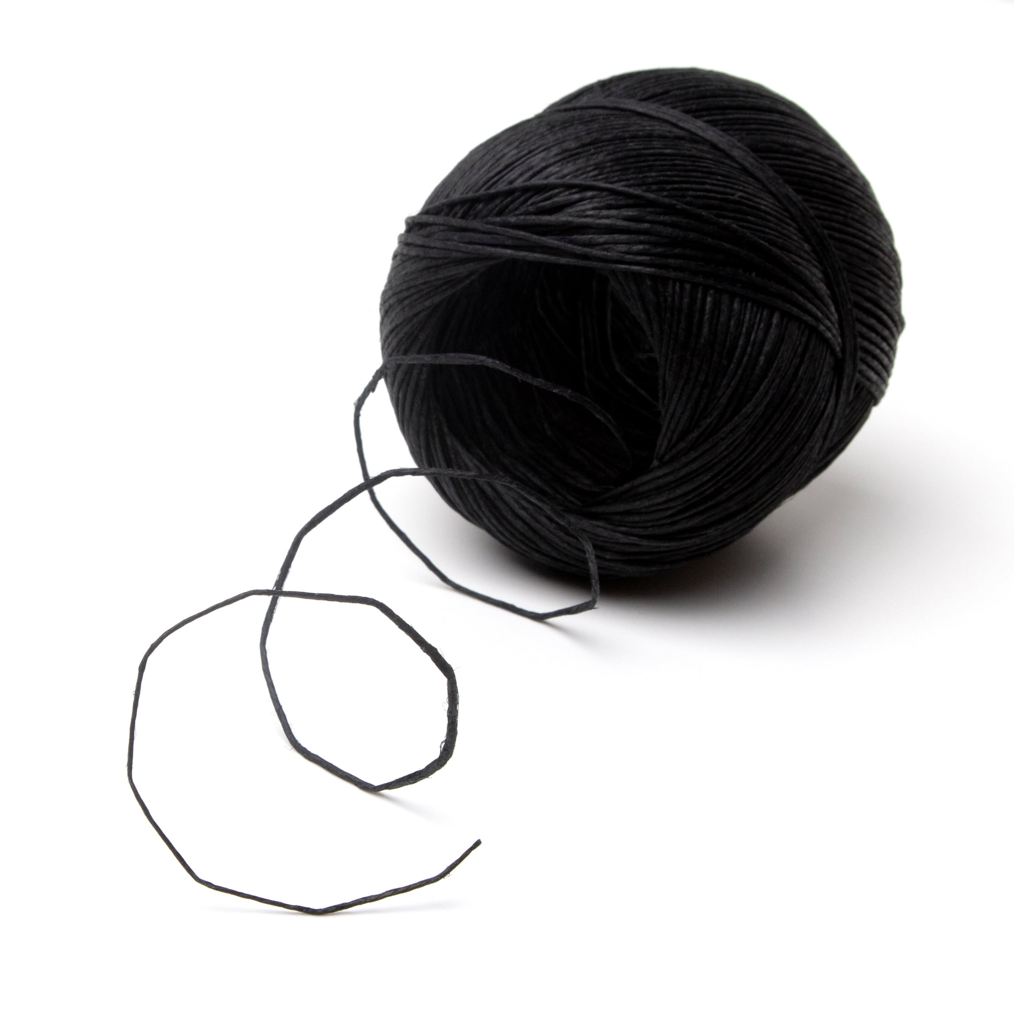 (3 pack) Cousin DIY 20lb Natural Polished Thin Hemp Twine, Crafting/Jewelry, Black, 300ft Roll