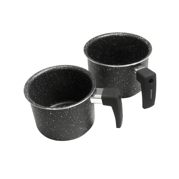Set de Pocillos Westinghouse Mármol Negro 2 Piezas WCCS000902AMBB