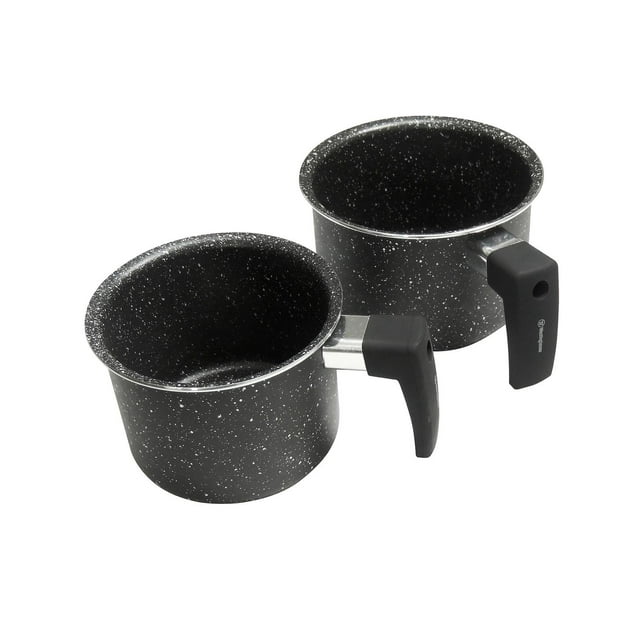 Set de Pocillos Westinghouse Mármol Negro 2 Piezas WCCS000902AMBB