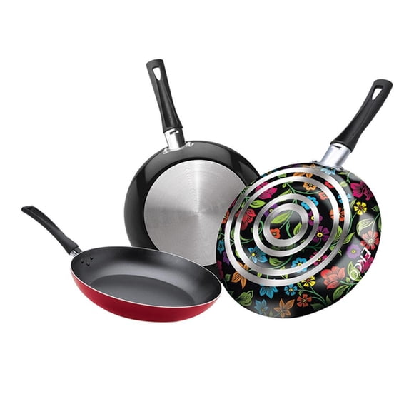 Set de Sartenes de Aluminio Ekco Trendy Negro 3 Piezas