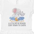 thumbnail image 4 of Inktastic A Little Bit of Heaven Sent Down to Earth Cute Elephants Girls Toddler Dress, 4 of 5